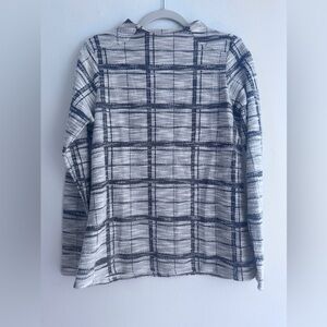 The Limited Blackk and White Plaid Top